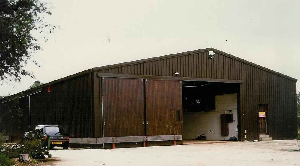 A Leofric steel frame building